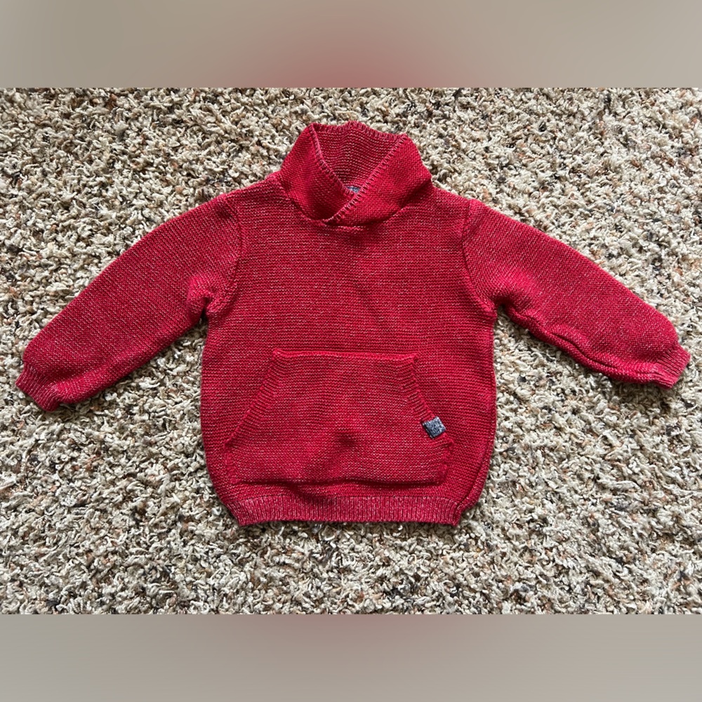 Toddler boy 12-18 month Zara red sweater